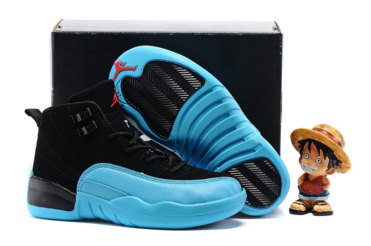 New Jordan 12 Gamma Blue Shoes For Kids - Click Image to Close